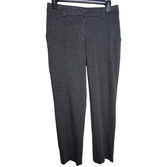 Peserico Straight Leg Rayon Blend Dress Pants Women's IT 40 US 4 Gray Made in It - Picture 4 of 7